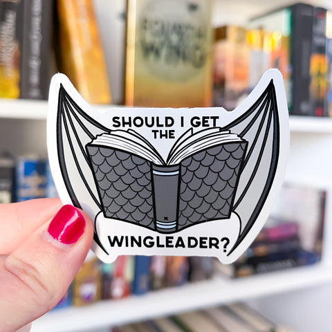 Get the Wingleader Vinyl Sticker | Fourth Wing OFFICIALLY LICENSED