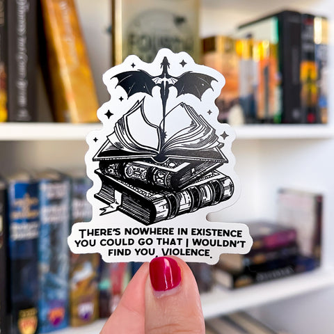 Find You Violence Vinyl Sticker | Fourth Wing OFFICIALLY LICENSED