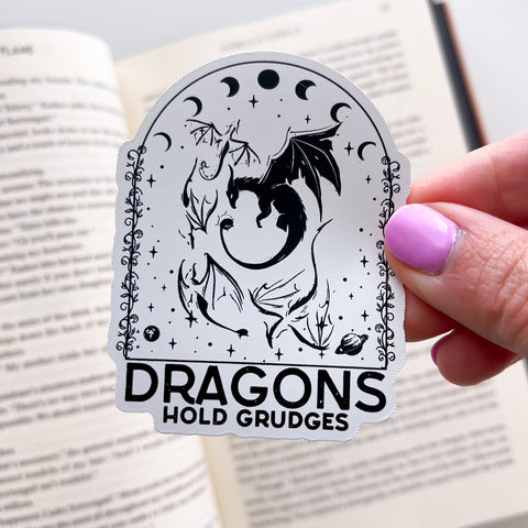 Dragons Hold Grudges Vinyl Die Cut Sticker | Iron Flame OFFICIALLY LICENSED