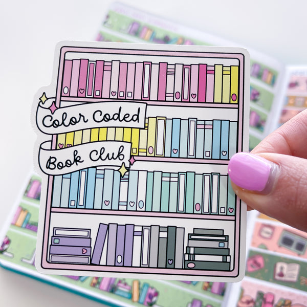 Color Coded Books Vinyl Die Cut Sticker Sweet Bean Plans