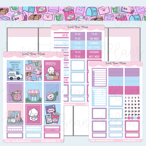 Sticker Mail Hobo COUSIN Weekly Kit – Sweet Bean Plans