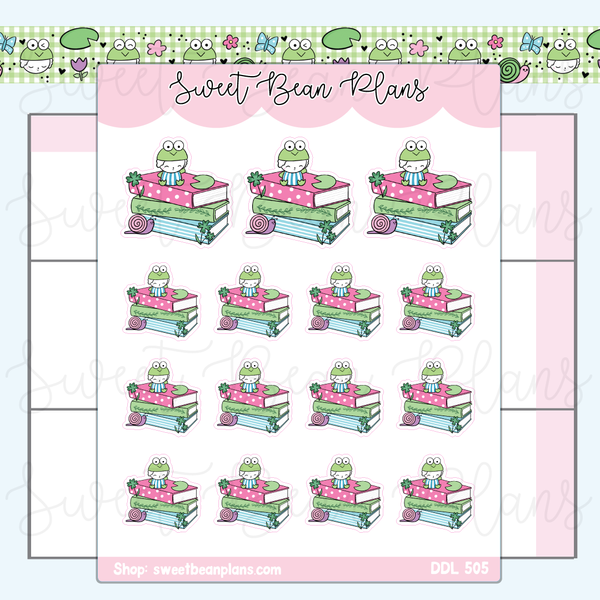 Beanroppi Book Stack Vinyl Planner Stickers Ddl 505 Sweet Bean