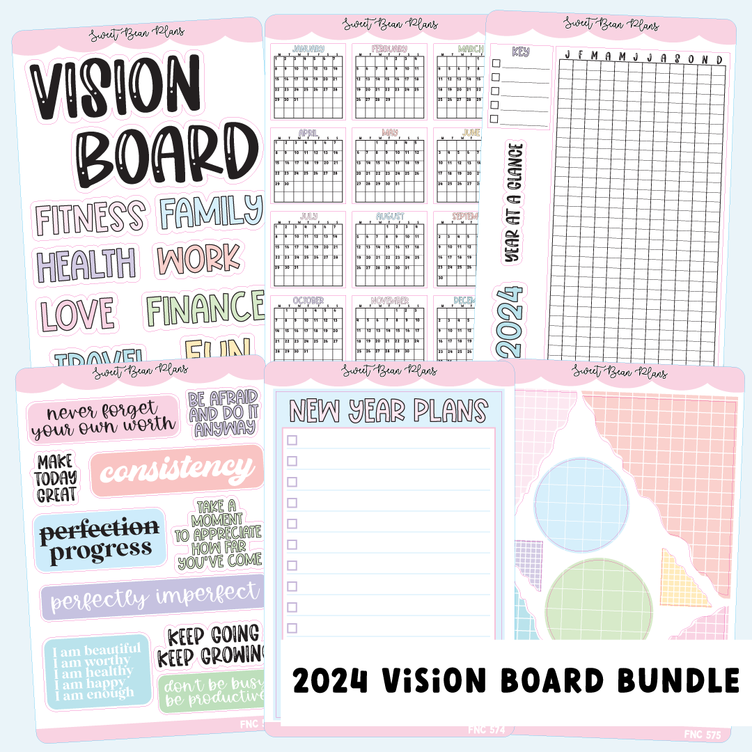 Sweet Bean Plans Planner Sticker, Printable, and Stationery Shop