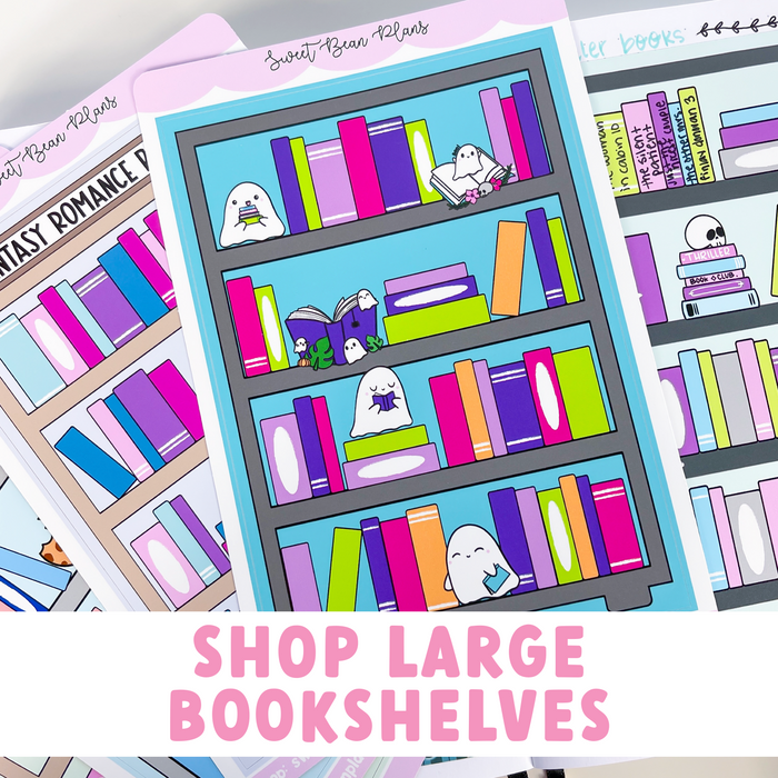 Large Bookshelf Stickers
