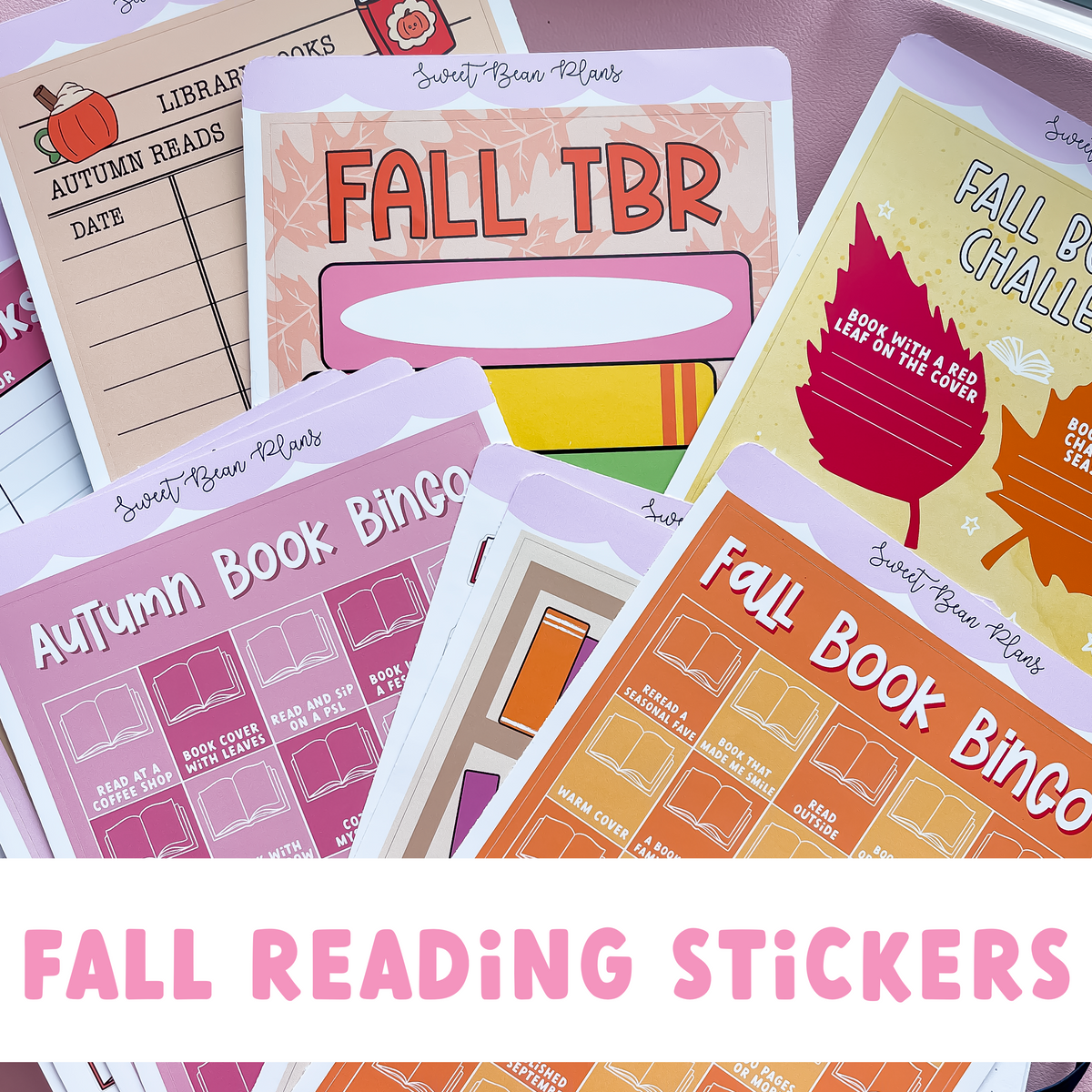 Fall Reading Journal Stickers
