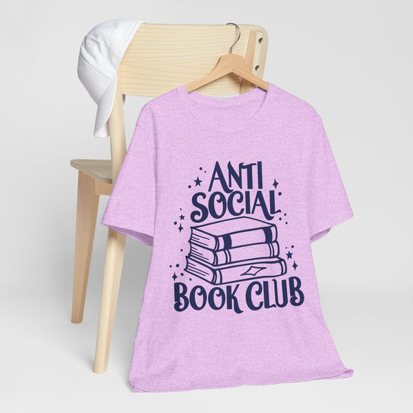 Anti-Social Book Club Tee – Funny Introvert Reader Shirt