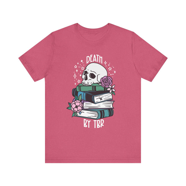 Death by TBR Tee – Funny Book Lover Shirt
