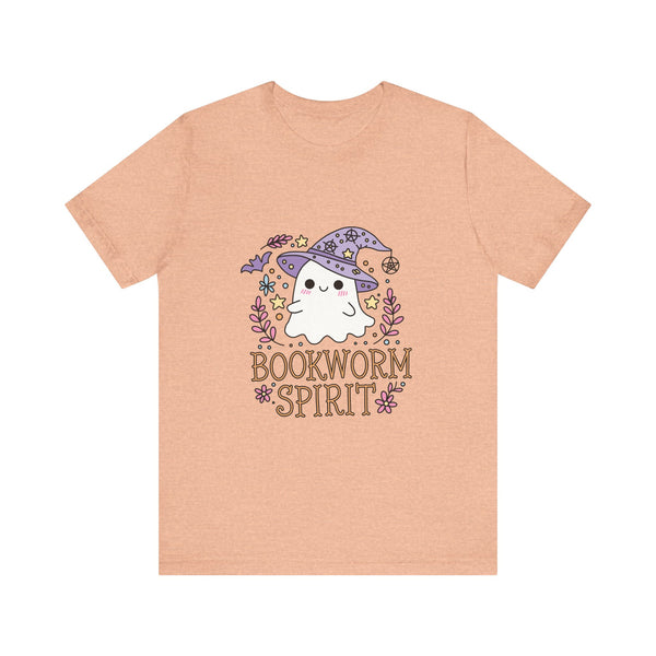 Bookworm Spirit Tee – Cute Witchy Ghost Book Shirt