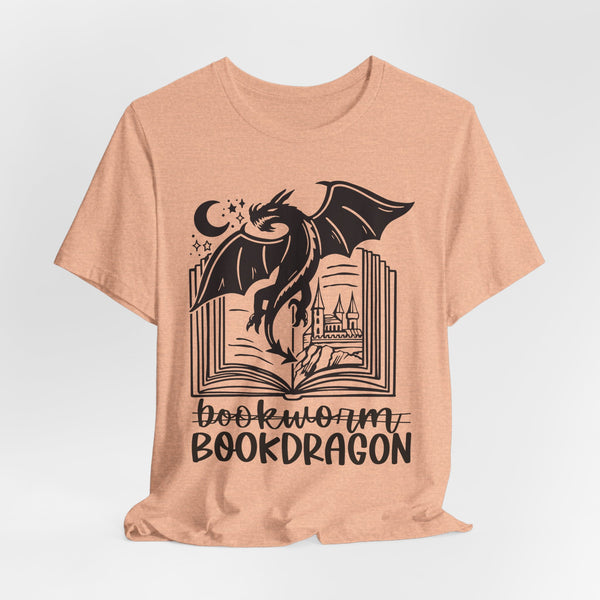 Bookdragon Tee – Fantasy Book Lover Shirt with Dragon Design