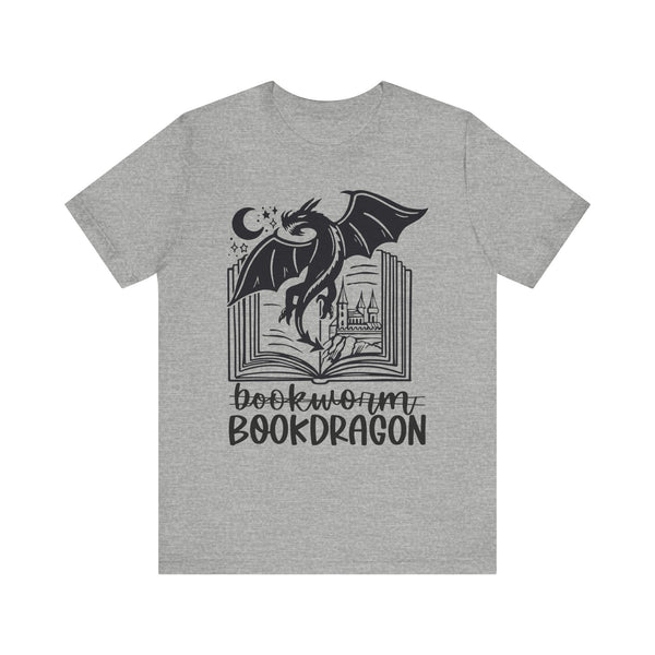 Bookdragon Tee – Fantasy Book Lover Shirt with Dragon Design