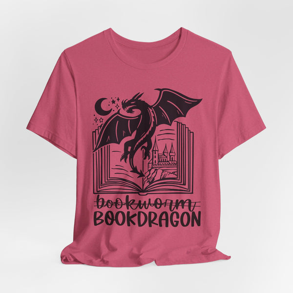 Bookdragon Tee – Fantasy Book Lover Shirt with Dragon Design