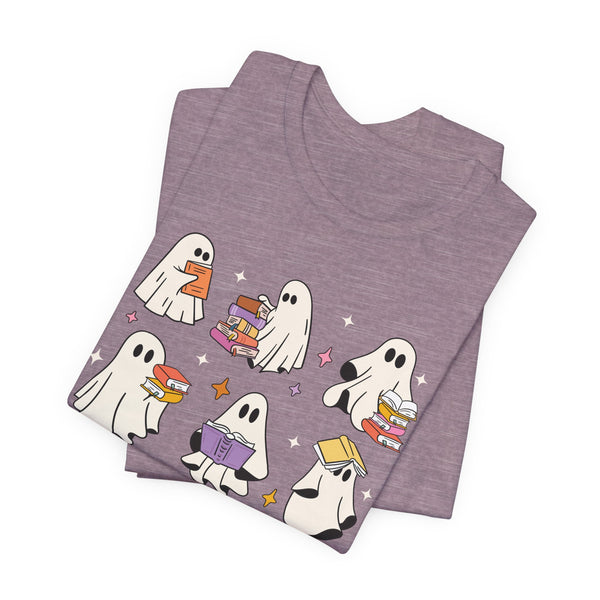 Boookworm Ghosts Tee – Cute Halloween Bookish Shirt