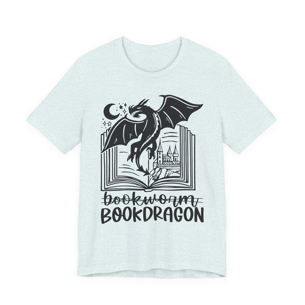 Bookdragon Tee – Fantasy Book Lover Shirt with Dragon Design