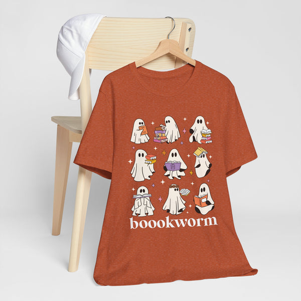 Boookworm Ghosts Tee – Cute Halloween Bookish Shirt