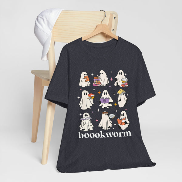 Boookworm Ghosts Tee – Cute Halloween Bookish Shirt