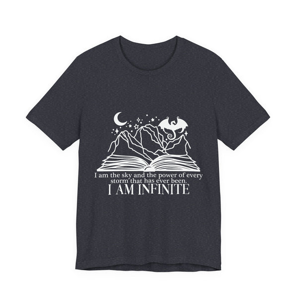 Officially Licensed “I Am Infinite” Tee – Fourth Wing Quote Shirt