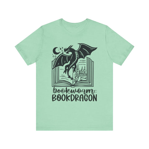 Bookdragon Tee – Fantasy Book Lover Shirt with Dragon Design