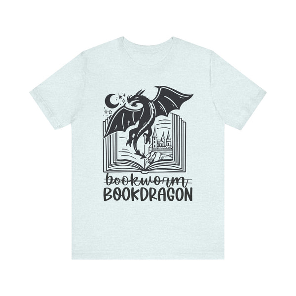 Bookdragon Tee – Fantasy Book Lover Shirt with Dragon Design