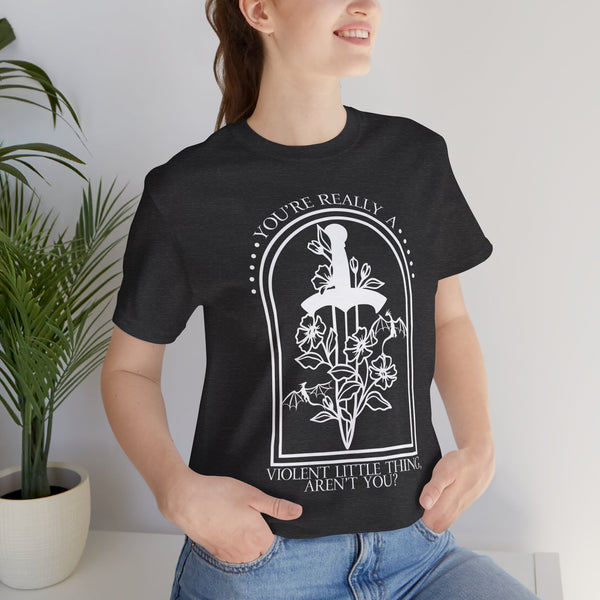 Officially Licensed “Violent Little Thing” Tee – Fourth Wing Quote Shirt