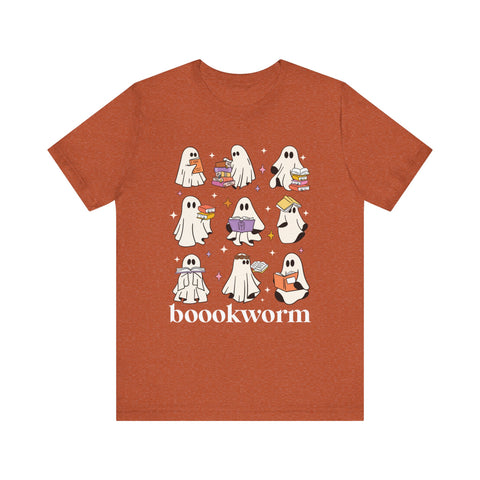 Boookworm Ghosts Tee – Cute Halloween Bookish Shirt