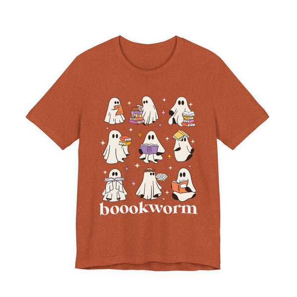 Boookworm Ghosts Tee – Cute Halloween Bookish Shirt