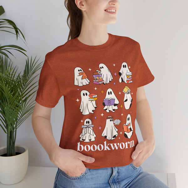 Boookworm Ghosts Tee – Cute Halloween Bookish Shirt