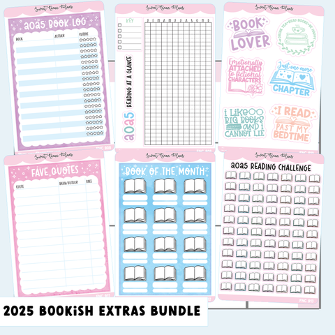 2025 Bookish Extras Bundle Color (6 Pages)