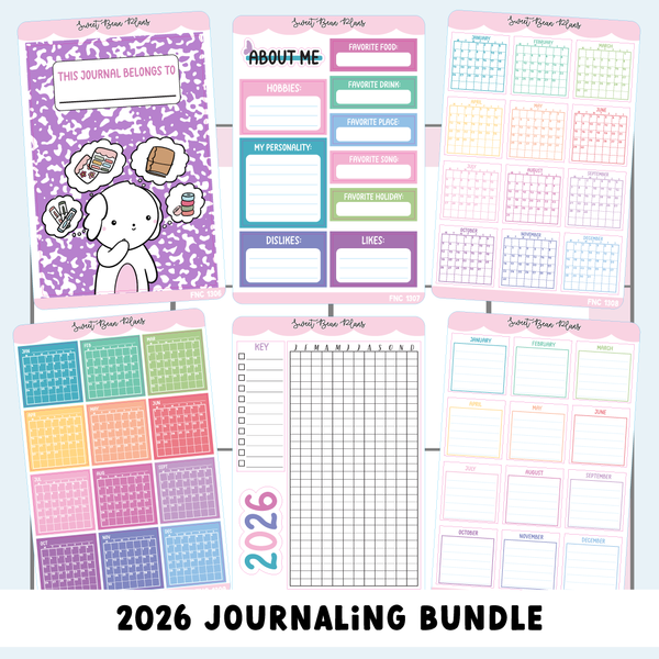 2026 Journaling Bundle (6 Pages)