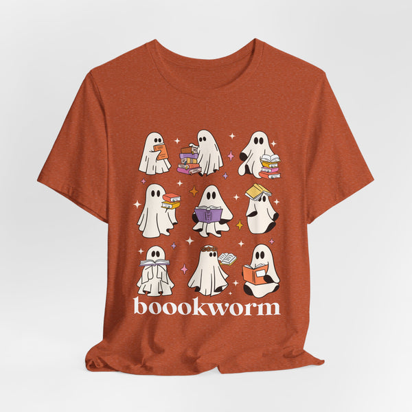 Boookworm Ghosts Tee – Cute Halloween Bookish Shirt