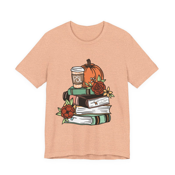 Pumpkin Spice & Books Tee – Cozy Fall Book Lover Shirt