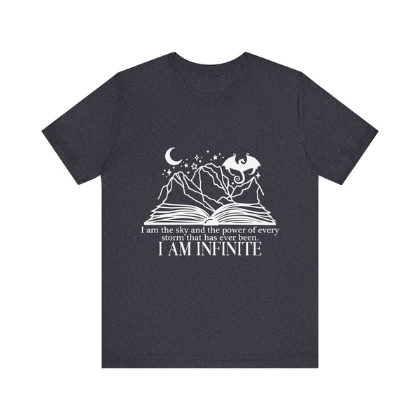 Officially Licensed “I Am Infinite” Tee – Fourth Wing Quote Shirt