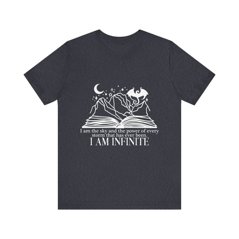 Officially Licensed “I Am Infinite” Tee – Fourth Wing Quote Shirt