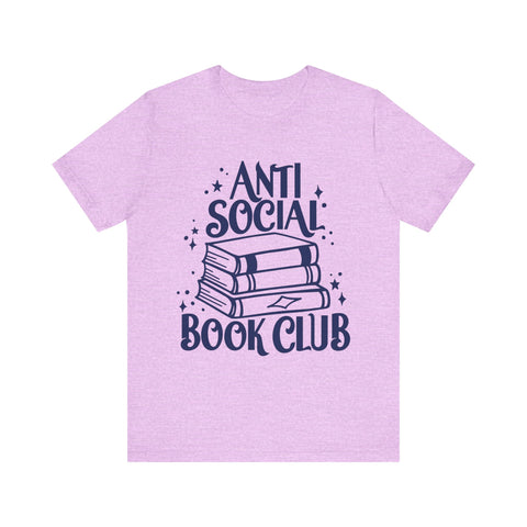 Anti-Social Book Club Tee – Funny Introvert Reader Shirt