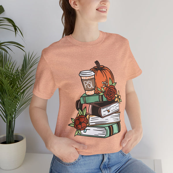 Pumpkin Spice & Books Tee – Cozy Fall Book Lover Shirt