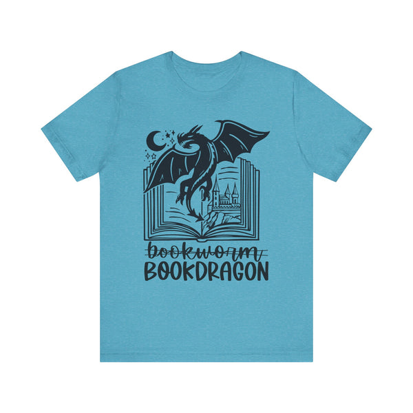 Bookdragon Tee – Fantasy Book Lover Shirt with Dragon Design