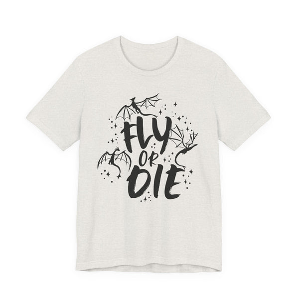 Officially Licensed Fourth Wing "Fly or Die" Tee –  Fantasy Dragon Shirt