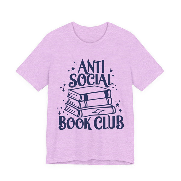 Anti-Social Book Club Tee – Funny Introvert Reader Shirt
