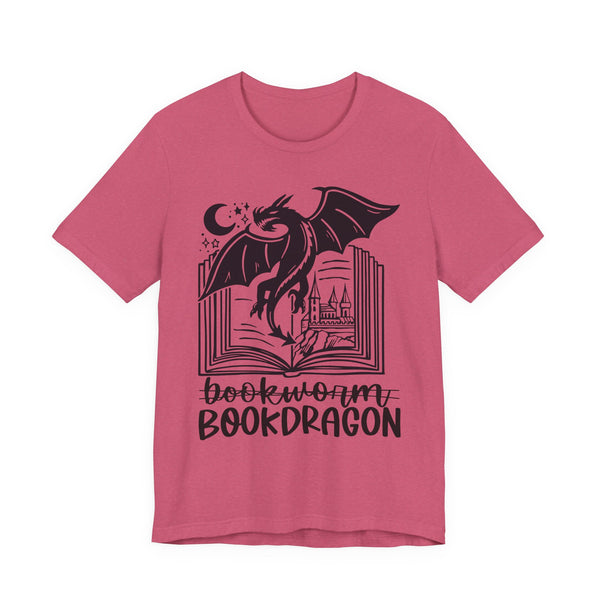 Bookdragon Tee – Fantasy Book Lover Shirt with Dragon Design