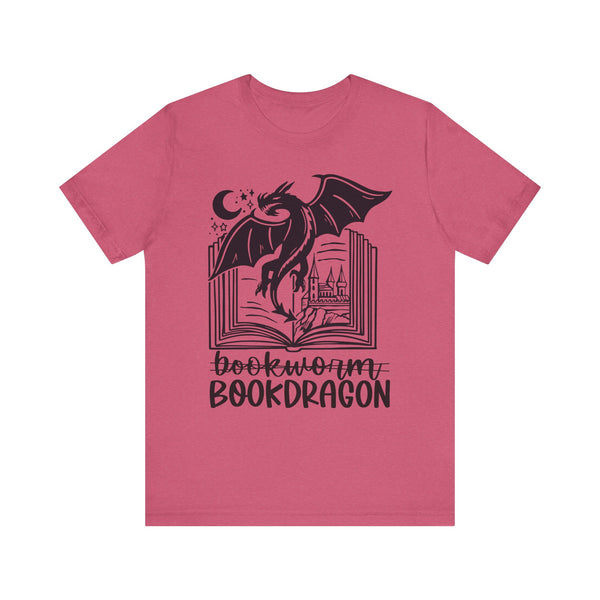 Bookdragon Tee – Fantasy Book Lover Shirt with Dragon Design