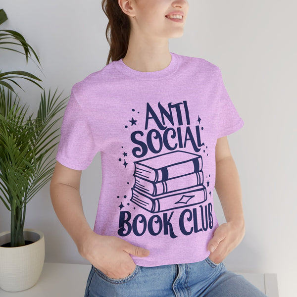 Anti-Social Book Club Tee – Funny Introvert Reader Shirt