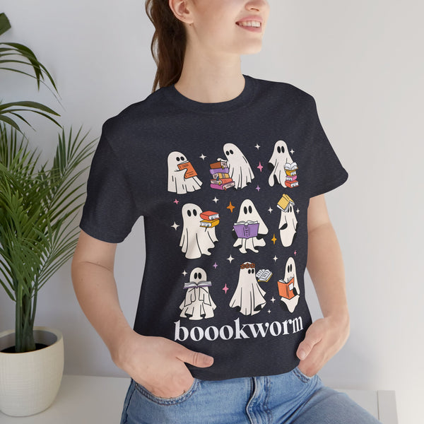 Boookworm Ghosts Tee – Cute Halloween Bookish Shirt