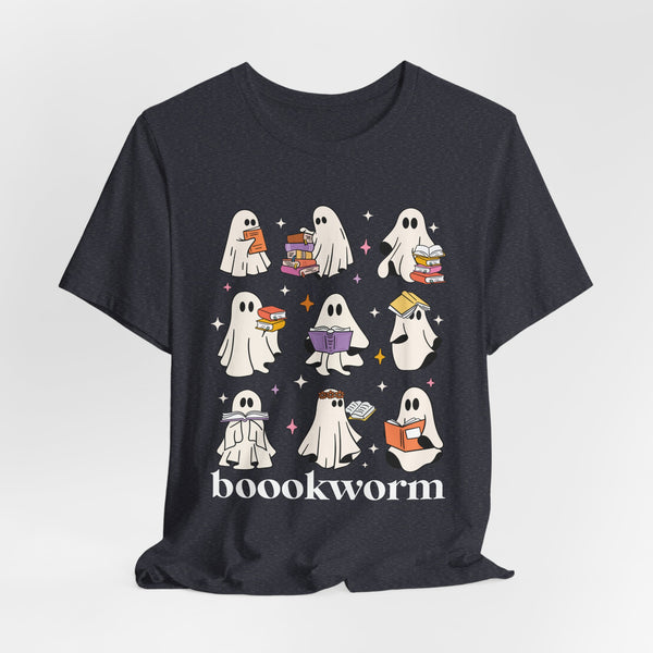 Boookworm Ghosts Tee – Cute Halloween Bookish Shirt
