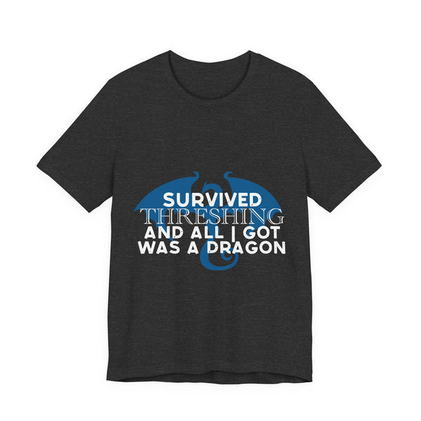 Officially Licensed “Survived Threshing” Tee – Fourth Wing Dragon Shirt