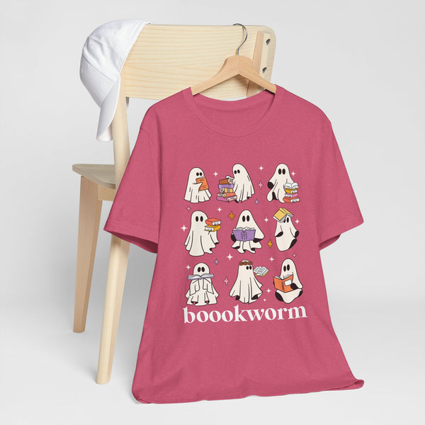 Boookworm Ghosts Tee – Cute Halloween Bookish Shirt