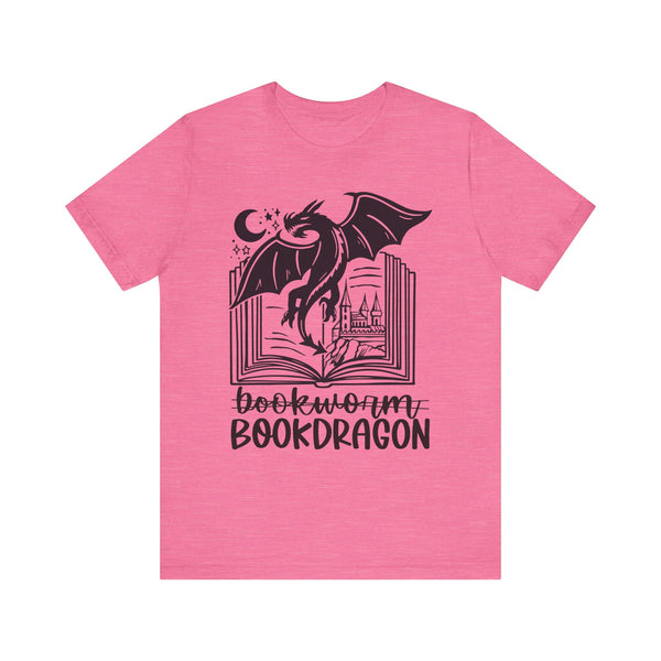 Bookdragon Tee – Fantasy Book Lover Shirt with Dragon Design