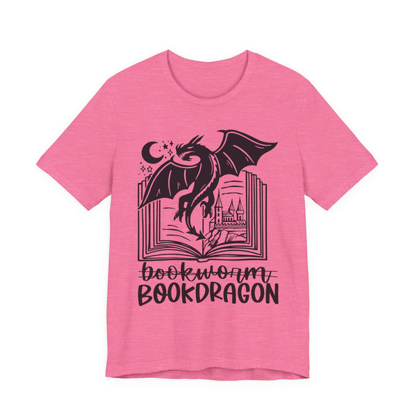 Bookdragon Tee – Fantasy Book Lover Shirt with Dragon Design