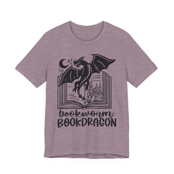 Bookdragon Tee – Fantasy Book Lover Shirt with Dragon Design