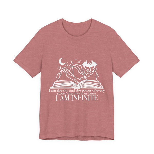 Officially Licensed “I Am Infinite” Tee – Fourth Wing Quote Shirt