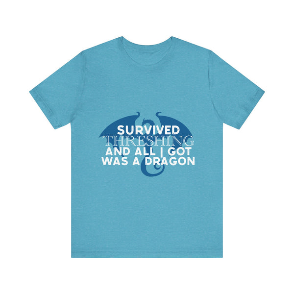 Officially Licensed “Survived Threshing” Tee – Fourth Wing Dragon Shirt
