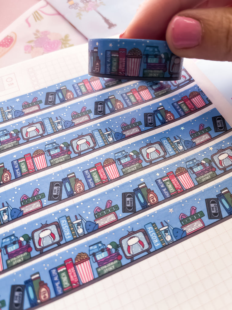 Holo Foil Xmas Movie Washi Tape (15mm)
